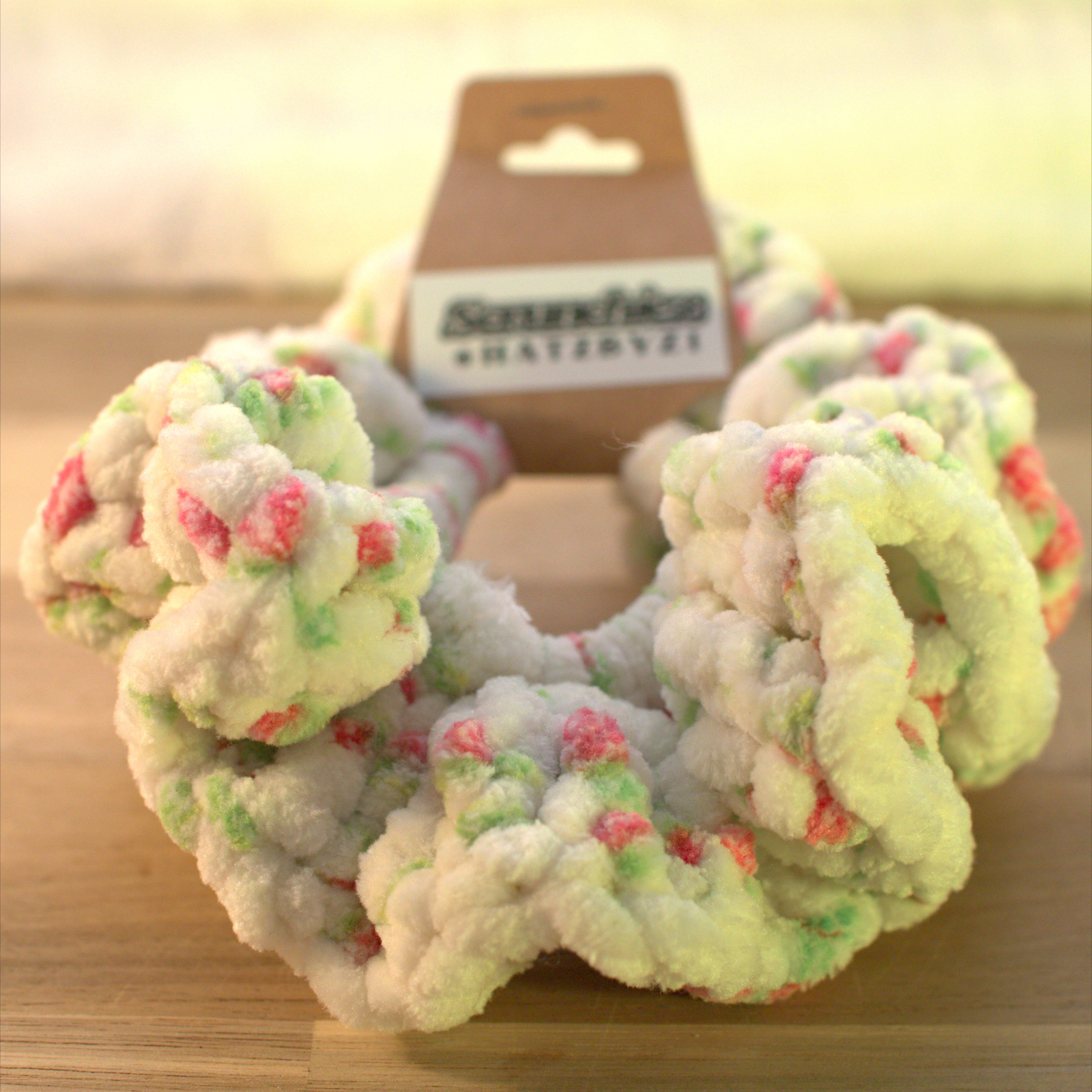 Pink Blossom Scrunchie