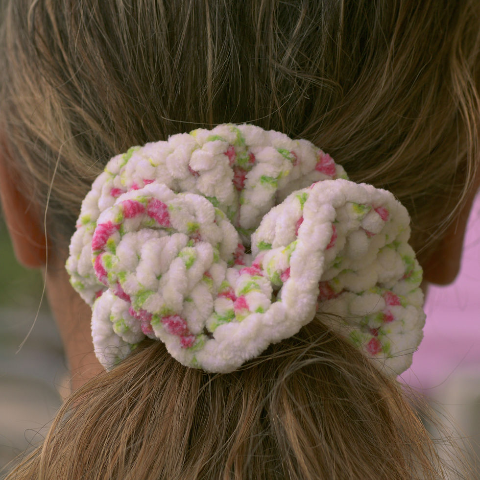 Thumbnail: Pink Blossom Scrunchie
