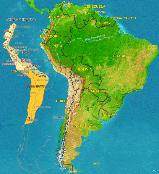 localization south america