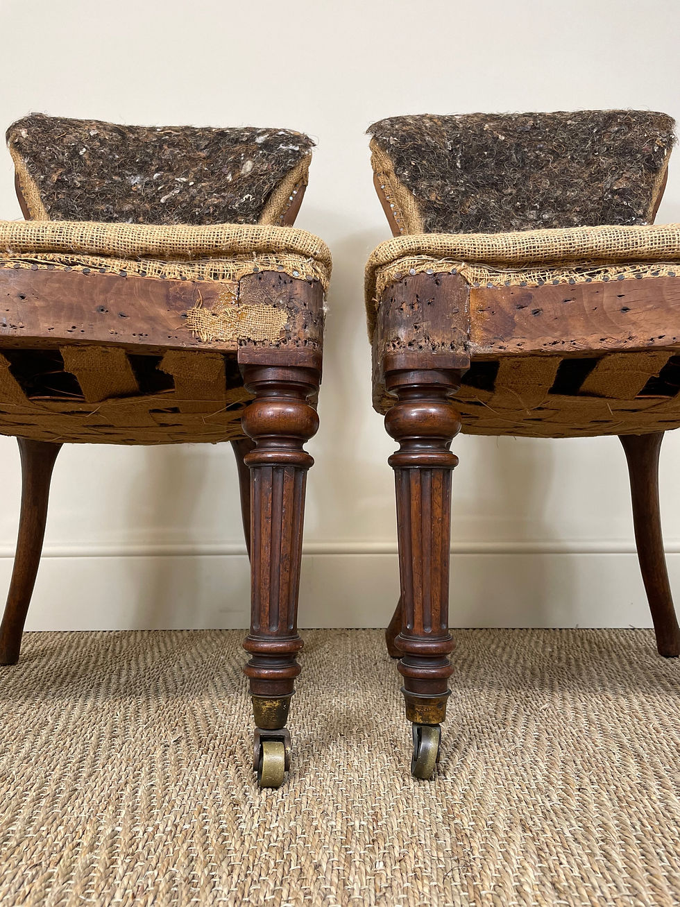 Thumbnail: Pair of Victorian Side Chairs