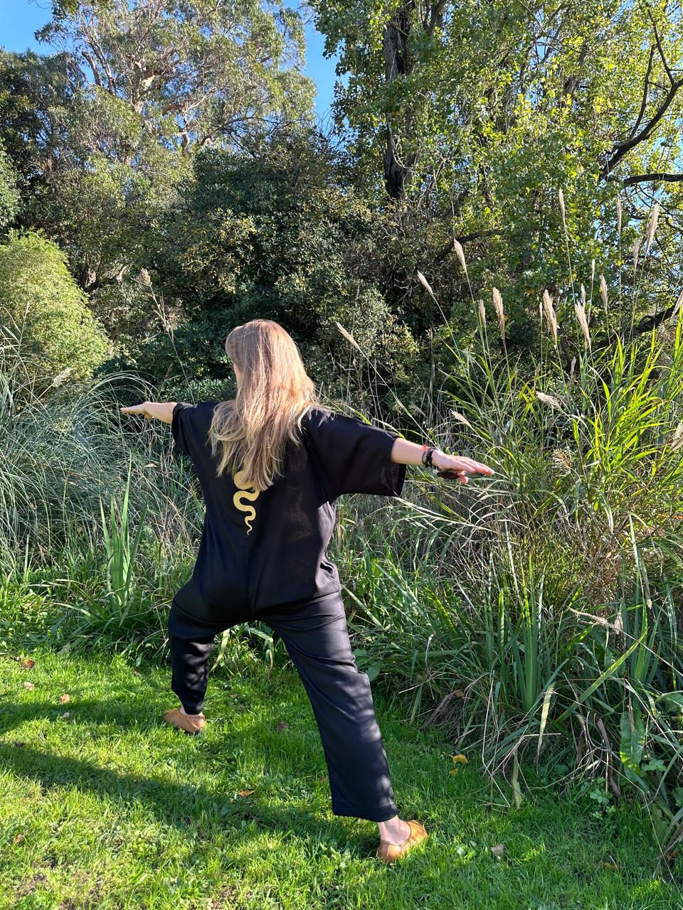 Miniatura: Jumpsuit snake negro