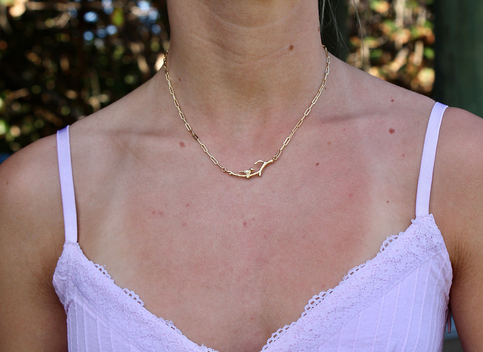 Thumbnail: Bird on a Branch Necklace