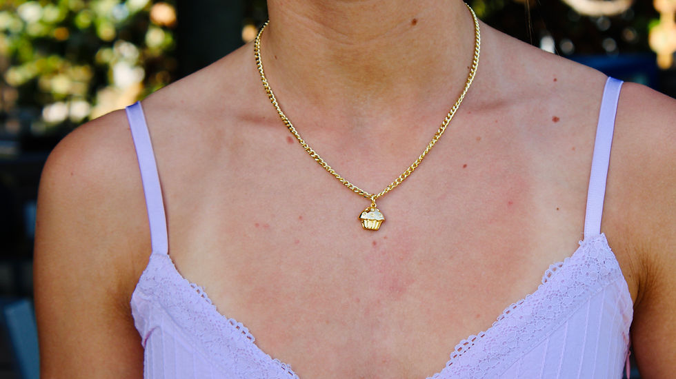 Thumbnail: Crystal Paw Print Necklace