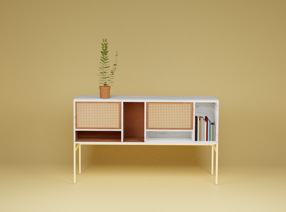 Thumbnail: Nina Woven Marble Console