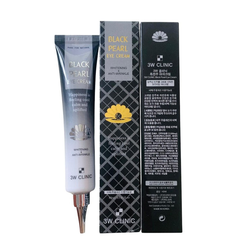 韓國 3W CLINIC 黑珍珠撫紋奇蹟賦活眼霜40ml (1套2支)