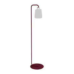 FERMOB_BALAD_PIED_SIMPLE_CERISE NOIR