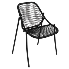 FERMOB SIXTIES CHAISE EMPILABLE REGLISSE