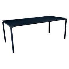 FERMOB CALVI TABLE MAT VELOUTÉ 195 X 95 CM BLEU ABYSSE