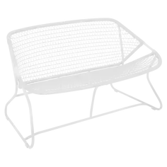 FERMOB SIXTIES BANQUETTE BLANC COTON