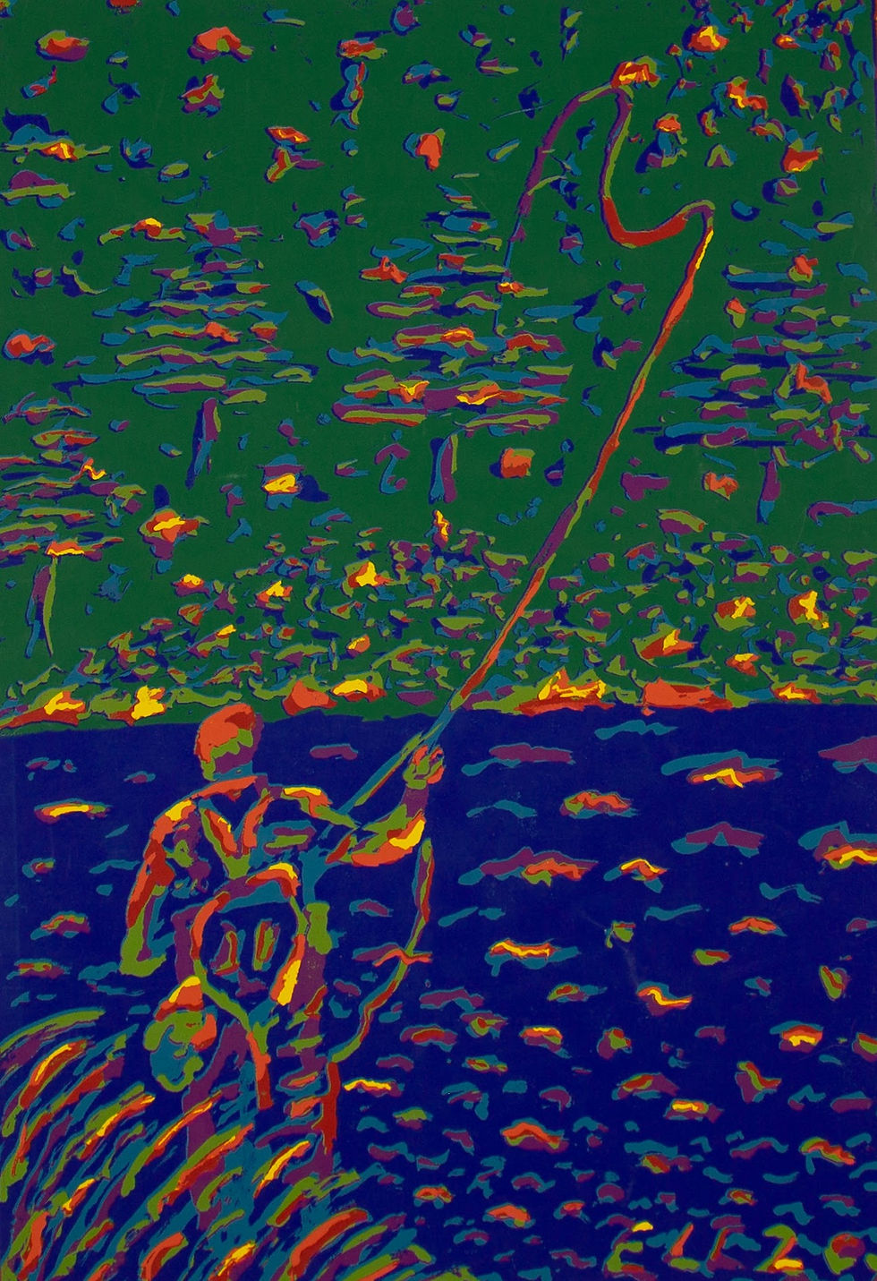 Thumbnail: Wetting The Line Silk Screen