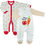 Thumbnail: Baby Girl Boy Sleepsuits Pack Of Two Unisex Vegetables Cotton
