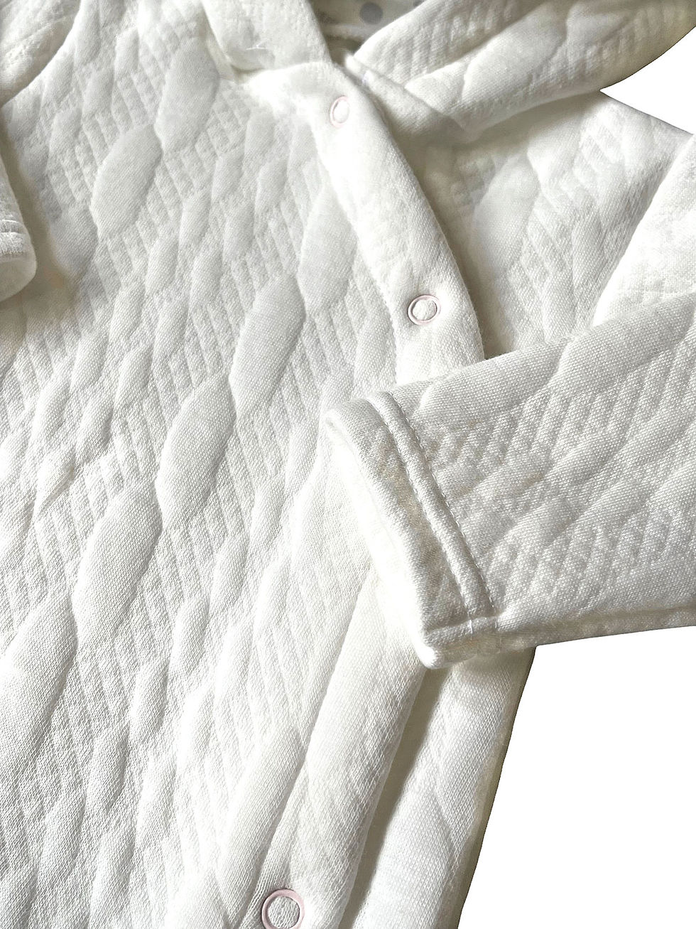 Thumbnail: Baby Girl Pram Suit All In One Snowsuit Quilted Pure & Soft Ivory
