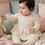 Thumbnail: Baby Girl Luxury Knitted Dress Leggings 2 Pce Frilly Outfit Set Cotton Ivory