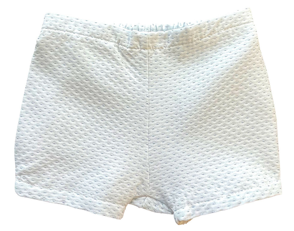 Thumbnail: Baby Boy Shorts Shirt Outfit Set Spanish Traditional Cotton White Blue