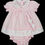 Thumbnail: Baby Girl Dress Set Outfit Embroidered Bow Headband Pink