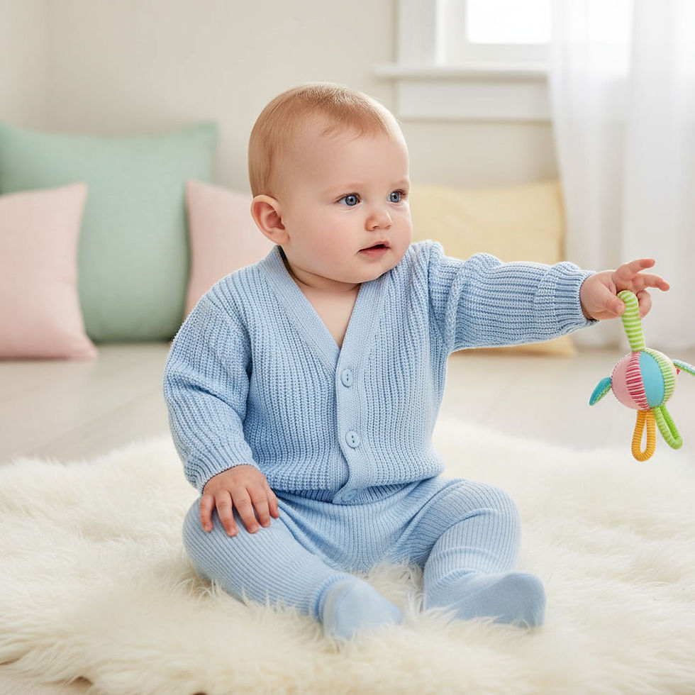 Thumbnail: Baby Cardigan Knitted Girl Boy Premature Prem Tiny Dandelion Blue Pink White