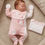 Thumbnail: Premature Baby Girl 4 Pce Set Sleepsuit Bodysuit Bib Mitts Tiny Prem Pink