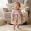 Thumbnail: Baby Girl Dress Spanish Knitted Roses Floral Lace Long Sleeve Pink