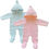 Thumbnail: Premature Baby Knitted Pram Suit All In One Snowsuit Pom Pom Tiny Small Preemie