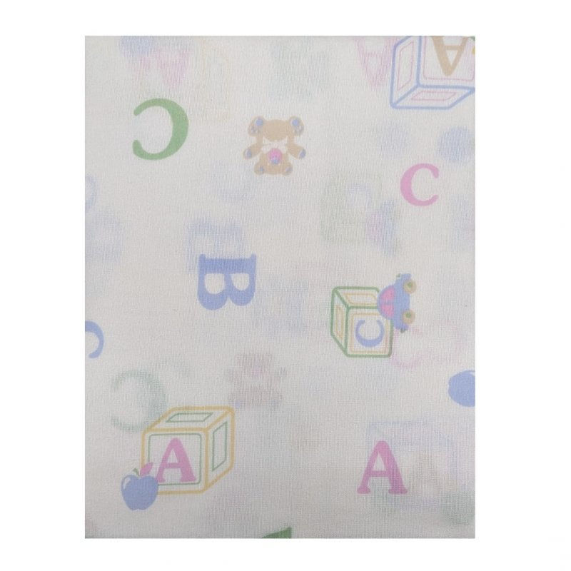 Thumbnail: Baby Flannelette Flat Sheets Traditional ABC Pack of 2 Sheets Brushed Cotton COT