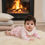 Thumbnail: Baby Girl Spanish Knitted Jam Pants Outfit Set Frilly Knickers Beige Pink