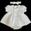 Thumbnail: Baby Girl Dress Set Broderie Anglaise BA Bows Headband Lace White