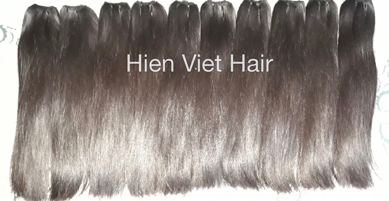 Super double drawn silky straight hair weft - top quality hair