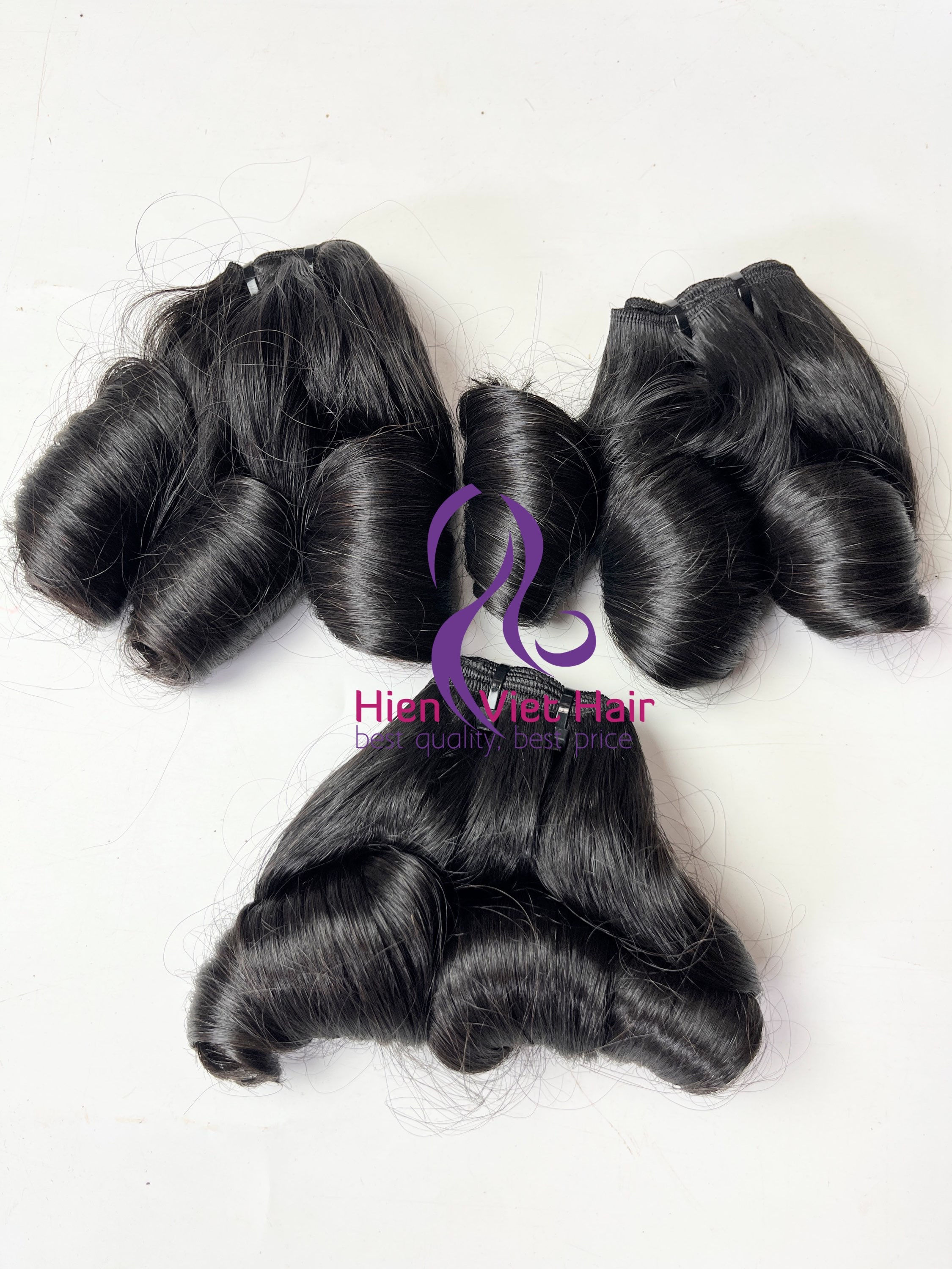 Egg curly bouncy hair bundles - human hair wholesale 