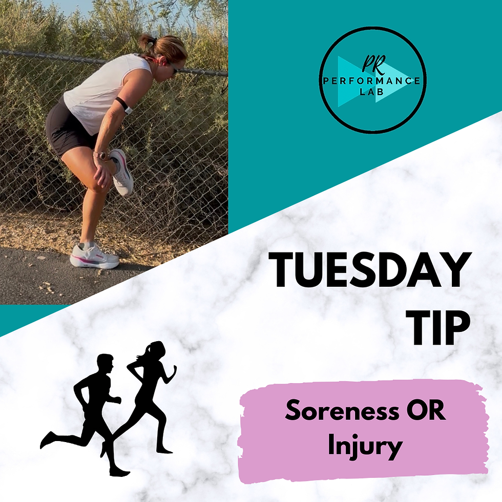 How to tell normal soreness from the start of an injury