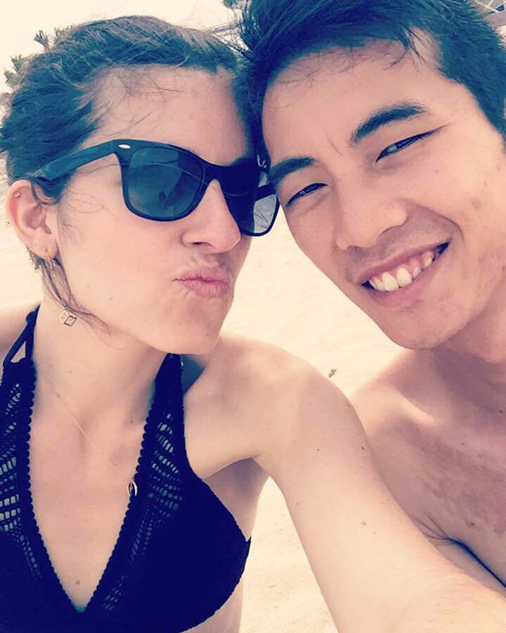 Avec Chéri à Okinawa