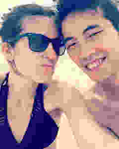 Avec Chéri à Okinawa
