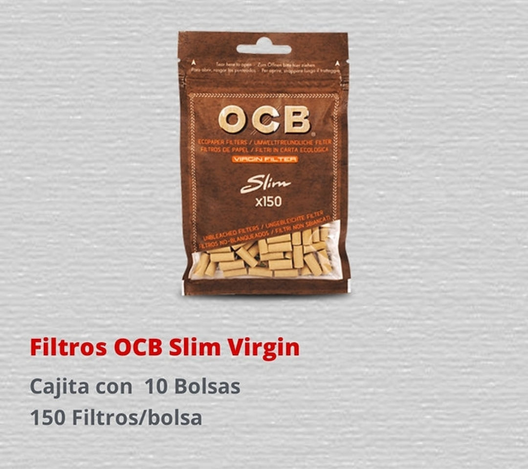 Filtros Slim Virgin by OCB Algodón 