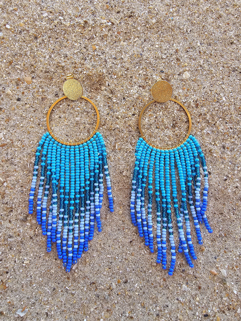 Thumbnail: Beaded Cascade Earrings - Colombia