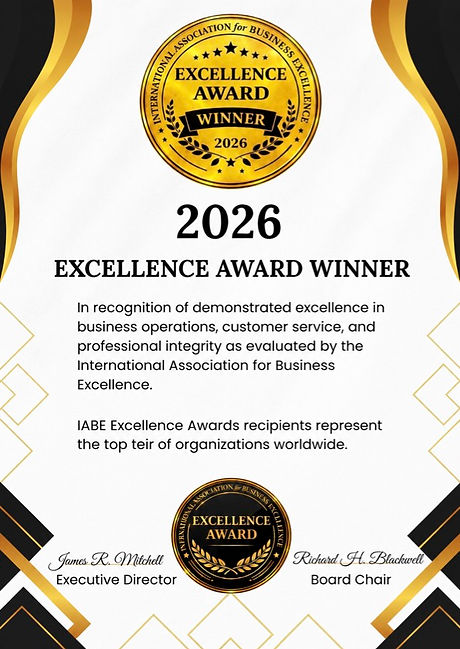 International Association for Business Excellence Award July 2026