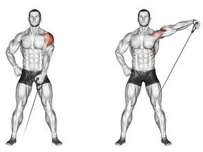 ELEVAÇÃO LATERAL NO CABO