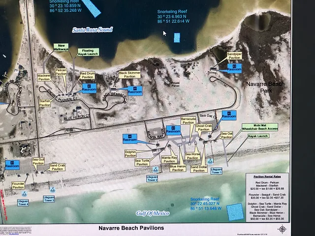 Pavilion Map to add to invitations for your wedding guests. Say I do with Gold Coast Event Services for all your wedding planning needs.