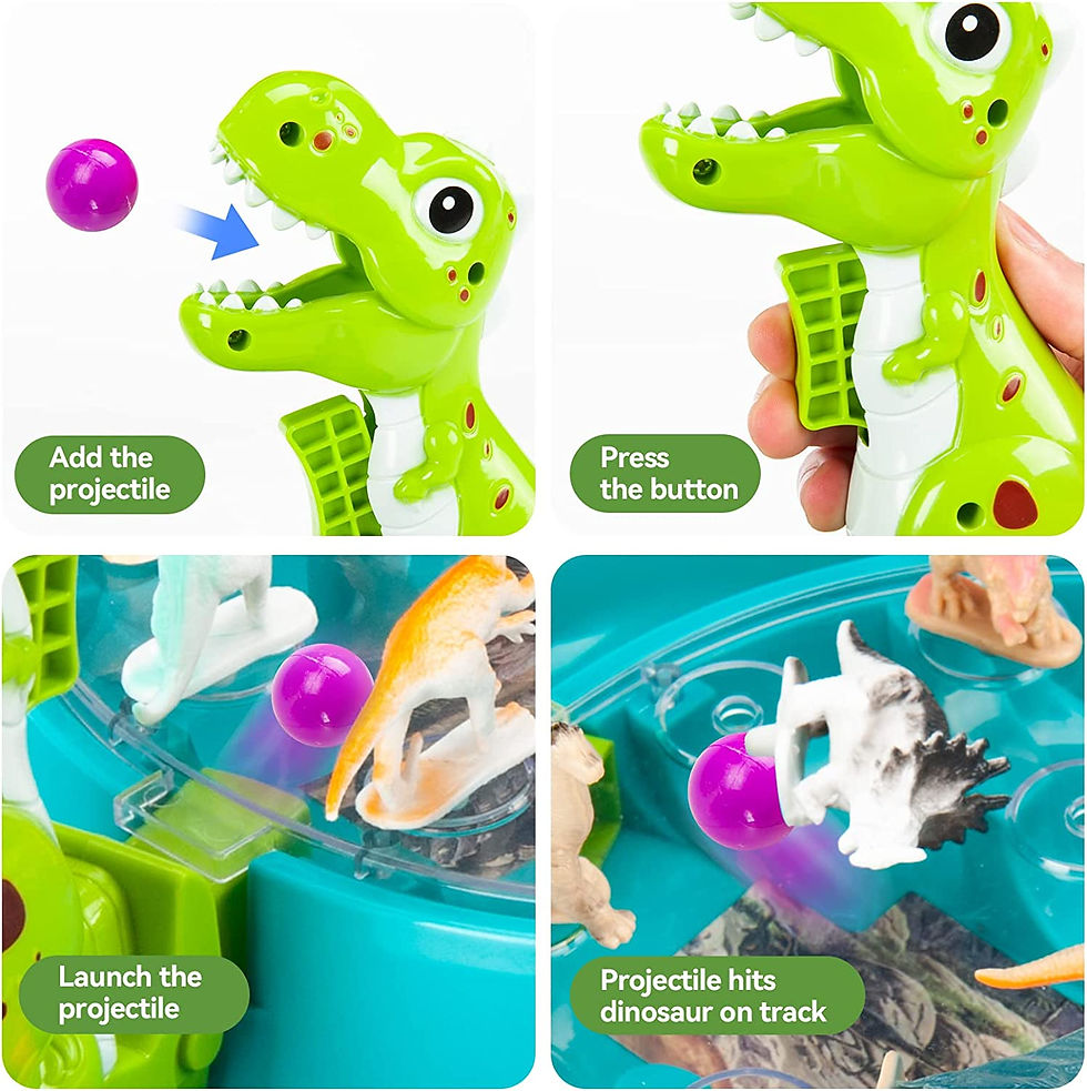 Thumbnail: 2-Players Dinosaur Shooting Battle Family Board Game 50% off with the coupon! 