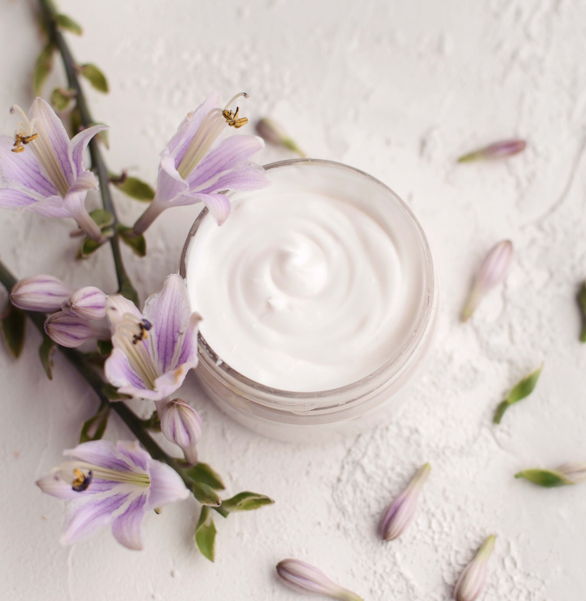 Máscara facial de argila branca