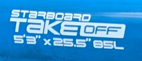 Miniatura: Starboard 5'3''x25,5'' Take Off - 85 L Year 2024