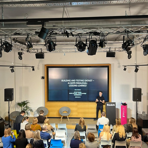Dataist - AI GDPR Paralegal was presented at the largest Data Protection Conference in the Baltics focusing on AI!