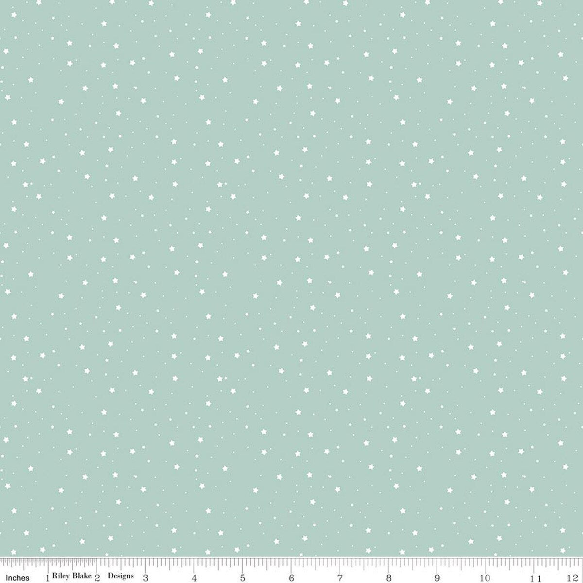 Love You To The Moon Stars Powder Flannel