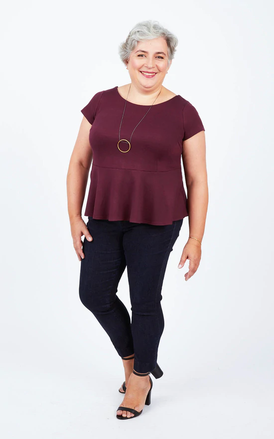 Thumbnail: Cashmerette Rivermont Dress and Top Pattern - Size 12-28
