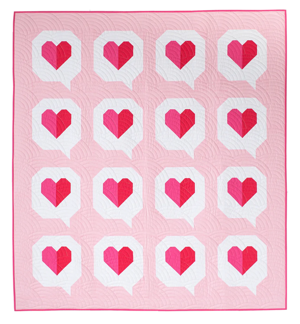 Thumbnail: I Heart You Quilt Pattern
