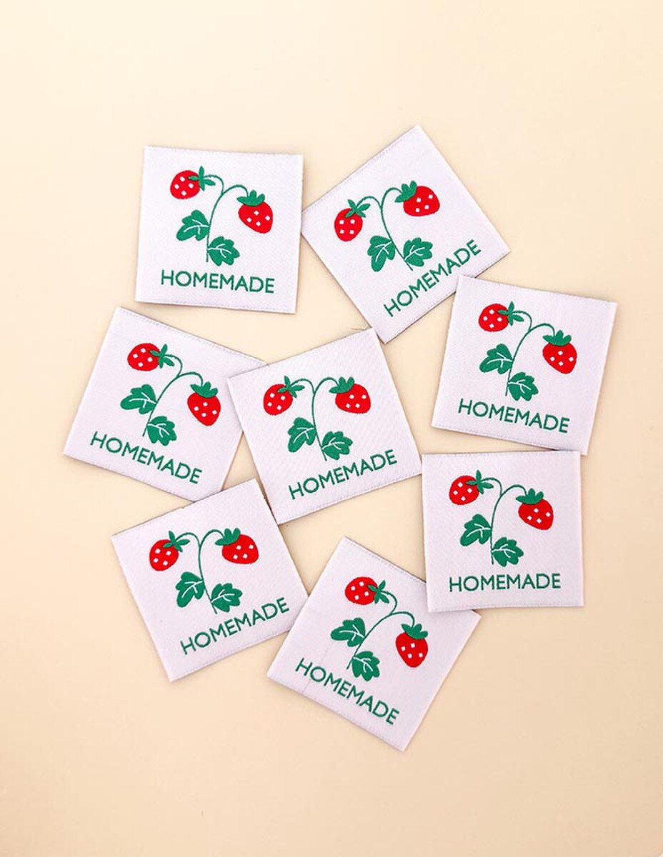 Minki Kim Pink Homemade Woven Labels