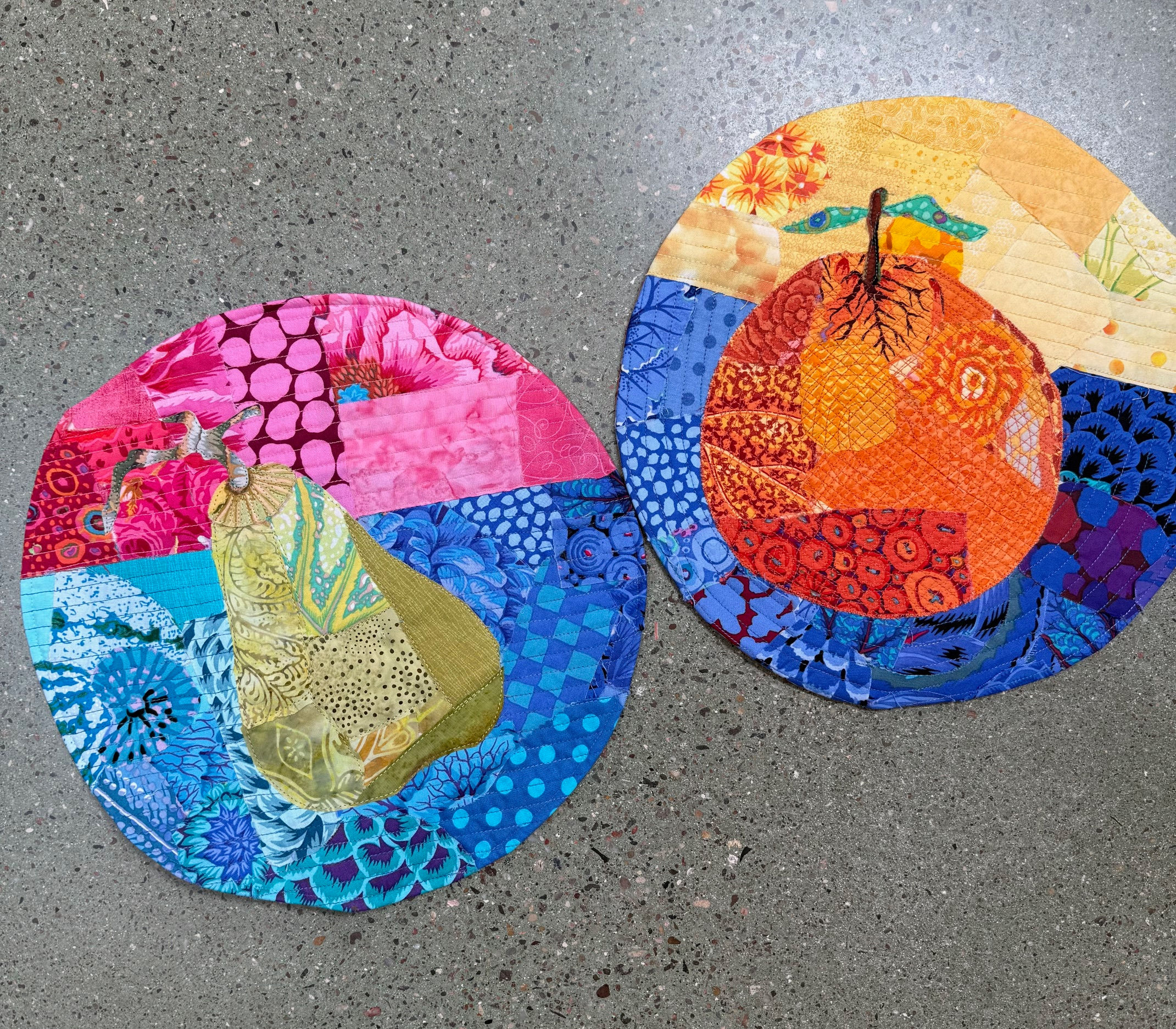 Fabric Collage: Fruit Placemat Class