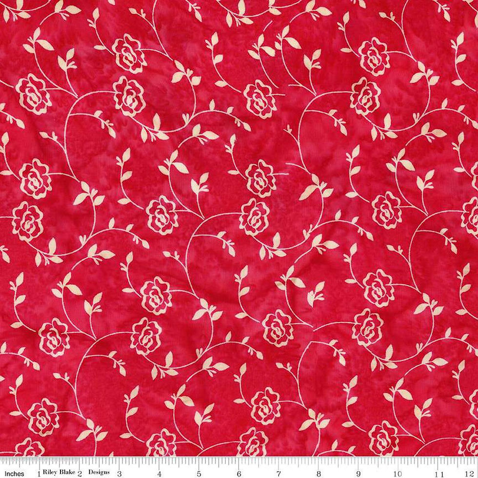 Expressions Batiks Rosarium Sew Soft Rayon Cherry