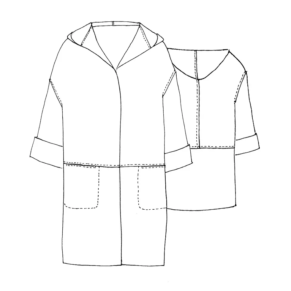 Thumbnail: Tessuti Fabrics London Coat Pattern - Size 0-4