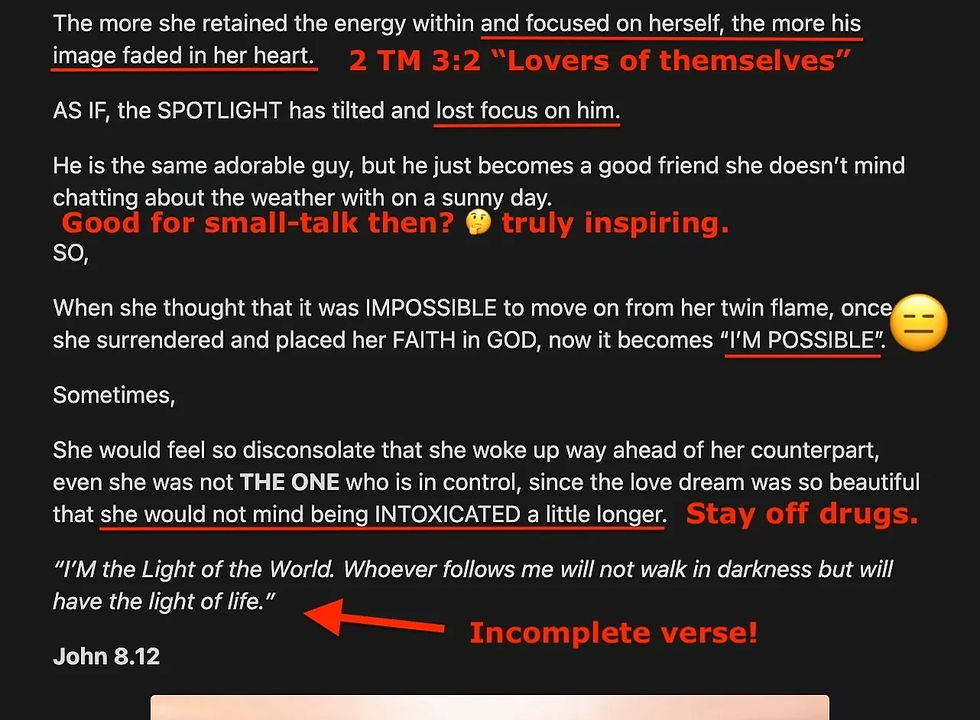 twin flame false prophecy