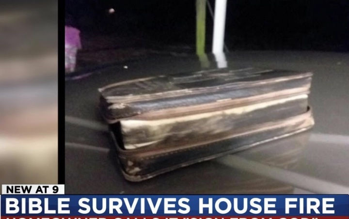 The Bible survives fire