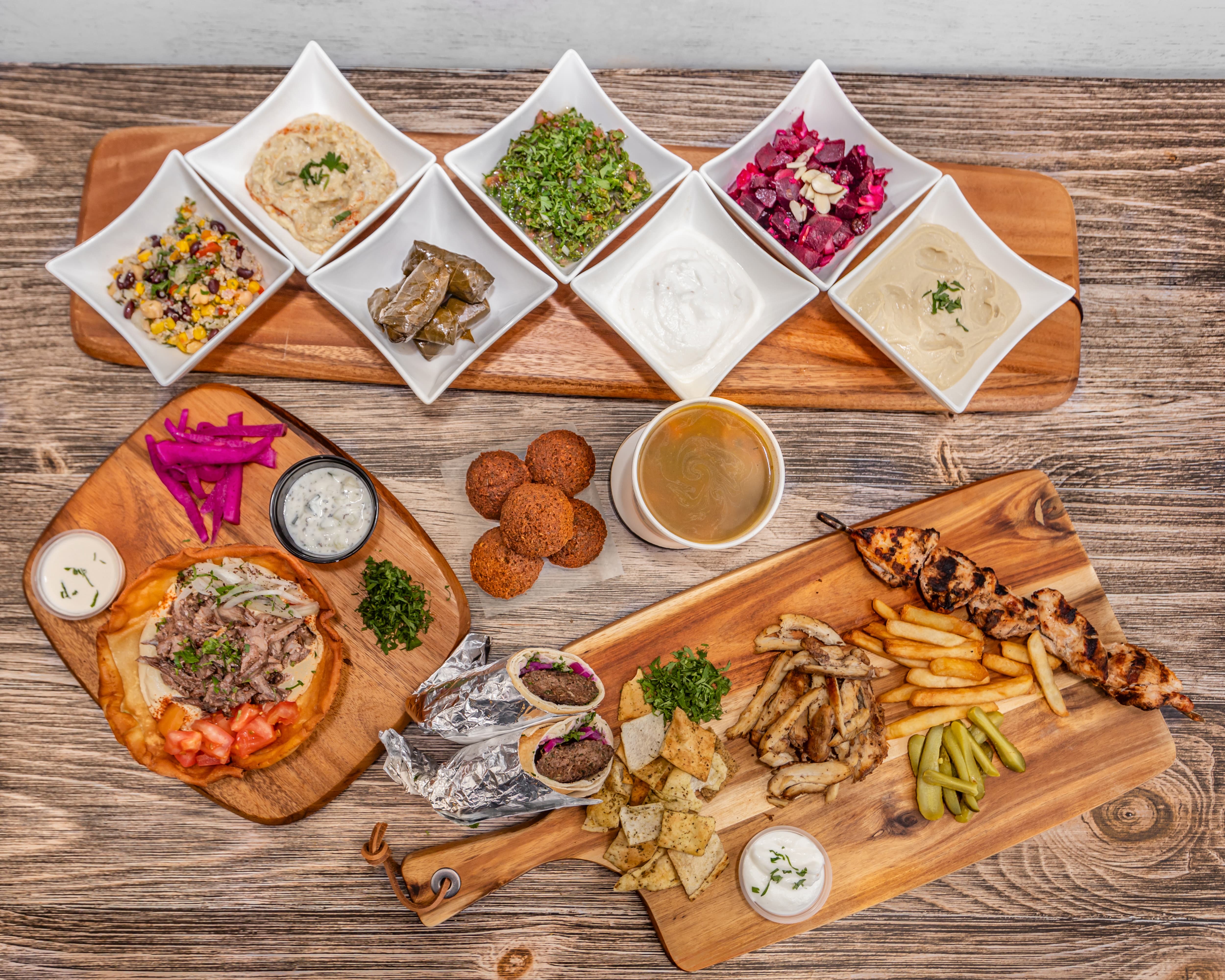 Arranged Food and Objects